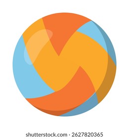 Colorful beach ball summer fun