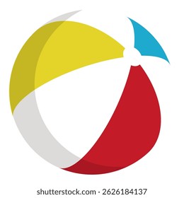 Colorful beach ball for summer play
