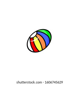 colorful beach ball vector design