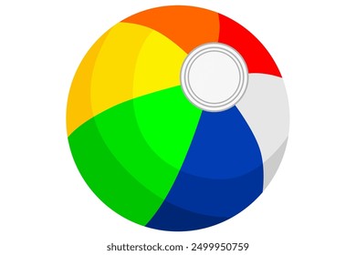 Colorful Beach Ball vector design