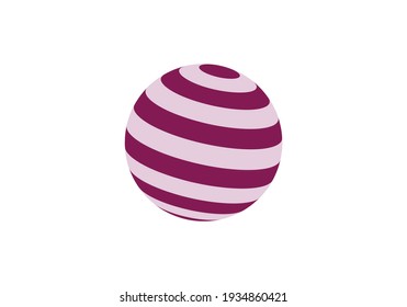 Colorful beach ball, vector illustration.