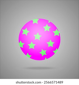 Colorful beach ball vector illustration.