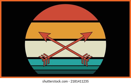 Colorful Beach SVG Illustration Design.