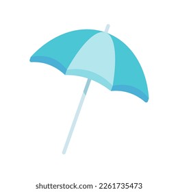colorful beach umbrellas For protection from summer beach heat.
