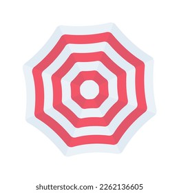 colorful beach umbrellas For protection from summer beach heat.