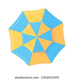 colorful beach umbrellas For protection from summer beach heat.