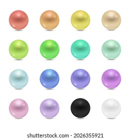 Colorful beads background. Vector illustration. 