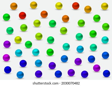 
Colorful beads background. Vector illustration. 