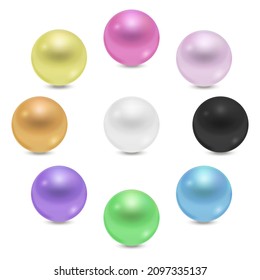 Colorful beads background. Vector illustration. 