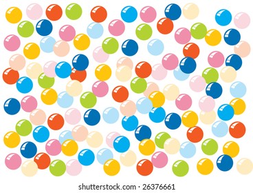 Colorful beads background. Vector Illustration