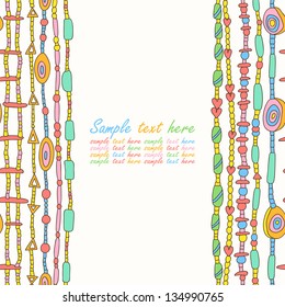Colorful beads. Vector illustration