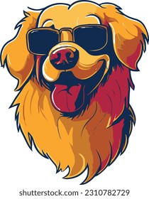 Colorful Beagle dog on Amazing Illustration, Happy Colorful Beagle dog, Dog pop art style, colorful English bulldog illustration, Amazing Dog Illustration Pop Art  digital portrait vector.