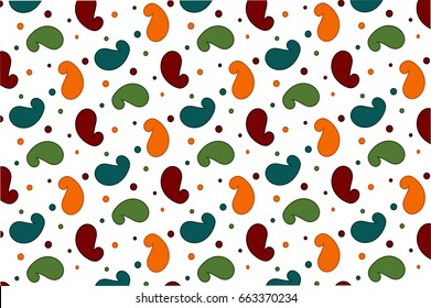 Colorful beans pattern