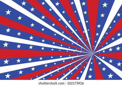 colorful beautiful background with strips and stars