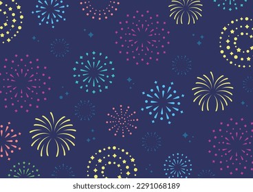 Colorful and beautiful fireworks pattern background material