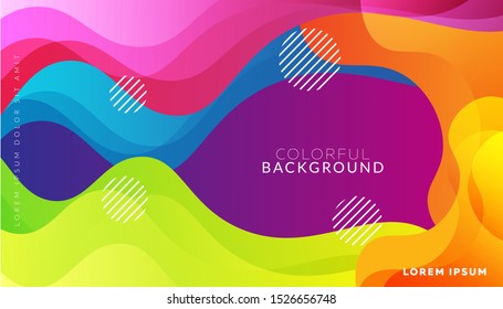 Colorful beautiful gradient background template with  geometric,  pattern vector illustrasion