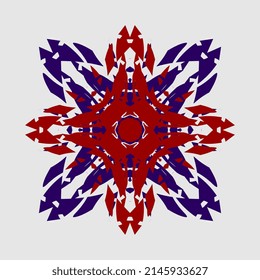 colorful beautiful mandala pattern illustration vector for simstris geometric pattern decoration