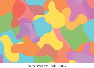 Coloridas y bellas formas fondo Diseño vectorial