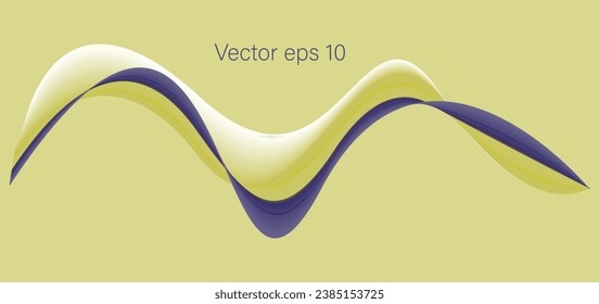 colorful and beautiful wave art illustration vector eps 10