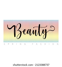 Colorful Beauty Fashion Spring slogan design for kids clothings, fashion graphics, t shirts, prints, posters and stickers etc