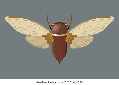 Bosquejo plano colorido del icono del insecto de la abeja con las alas abiertas