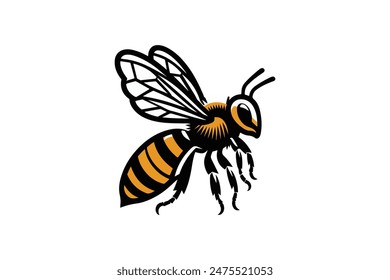  colorful bee vector illustration art.