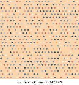 Colorful beige geometric pattern with dots