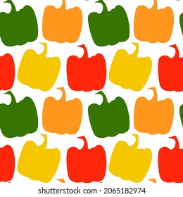 El color de la pimienta es un patrón sin soldadura. Ilustración vectorial para papel textil, de decoración y de envoltura.