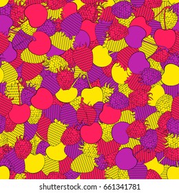 Colorful berries pattern
