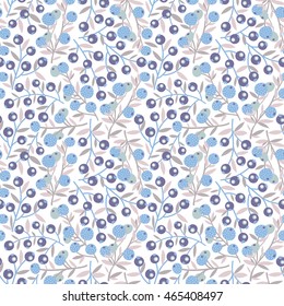 Colorful berries seamless vector background