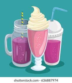 Colorful beverages design
