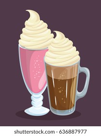 Colorful beverages design