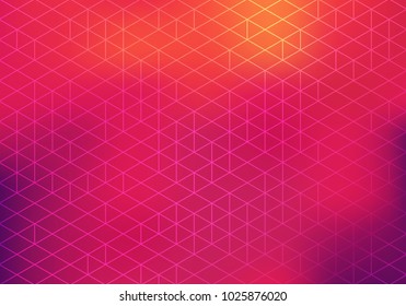 Colorful Bg with Geometric Pattern and Blurred Gradient. Vector Abstract Background.