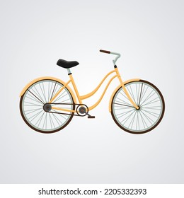 colorful bikes in flat design