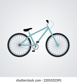 colorful bikes in flat design