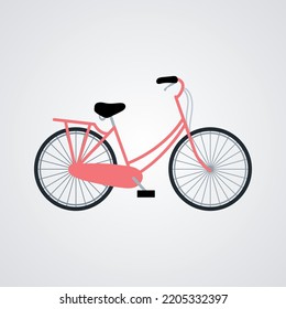 colorful bikes in flat design