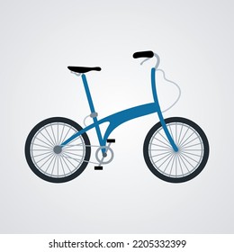 colorful bikes in flat design