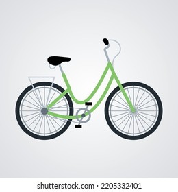 colorful bikes in flat design