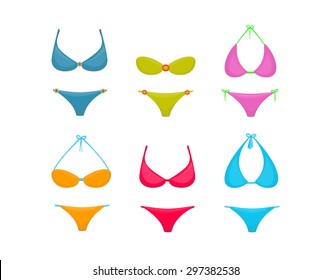 Colorful bikini set