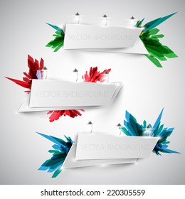 Colorful billboard for advertising, vector