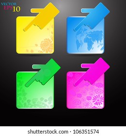 colorful billboard set