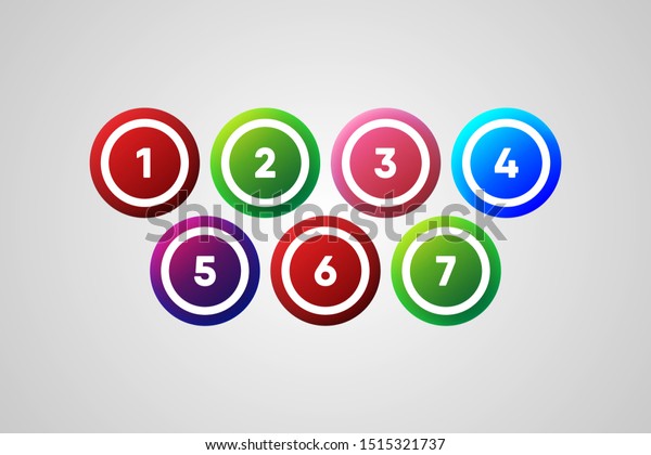 Colorful Bingo Balls Vector Illustration Stock Vector (Royalty Free ...