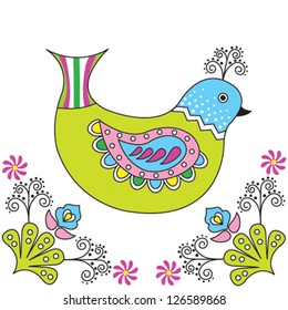 Colorful bird