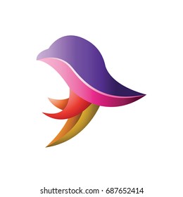 colorful bird logo