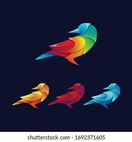 colorful bird logo design bundle
