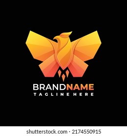 colorful Bird logo illustration vector template