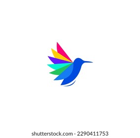 Colorful Bird Logo Vector Design