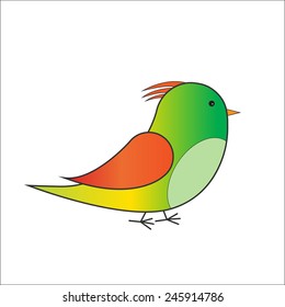 colorful bird vector