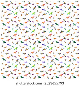 Colorful Bird Vector Illustration for Creative Patterns and Prints