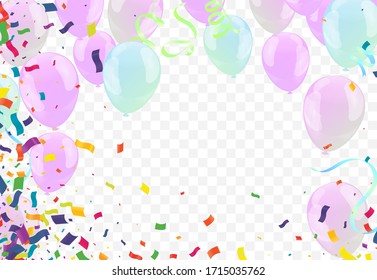 Colorful birthday background with place for text